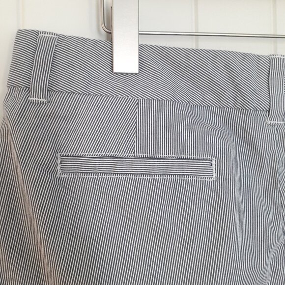 NWT Tommy Hilfiger Blue & White Striped Cotton Shorts 5" Inseam Size 12 - Picture 6 of 12